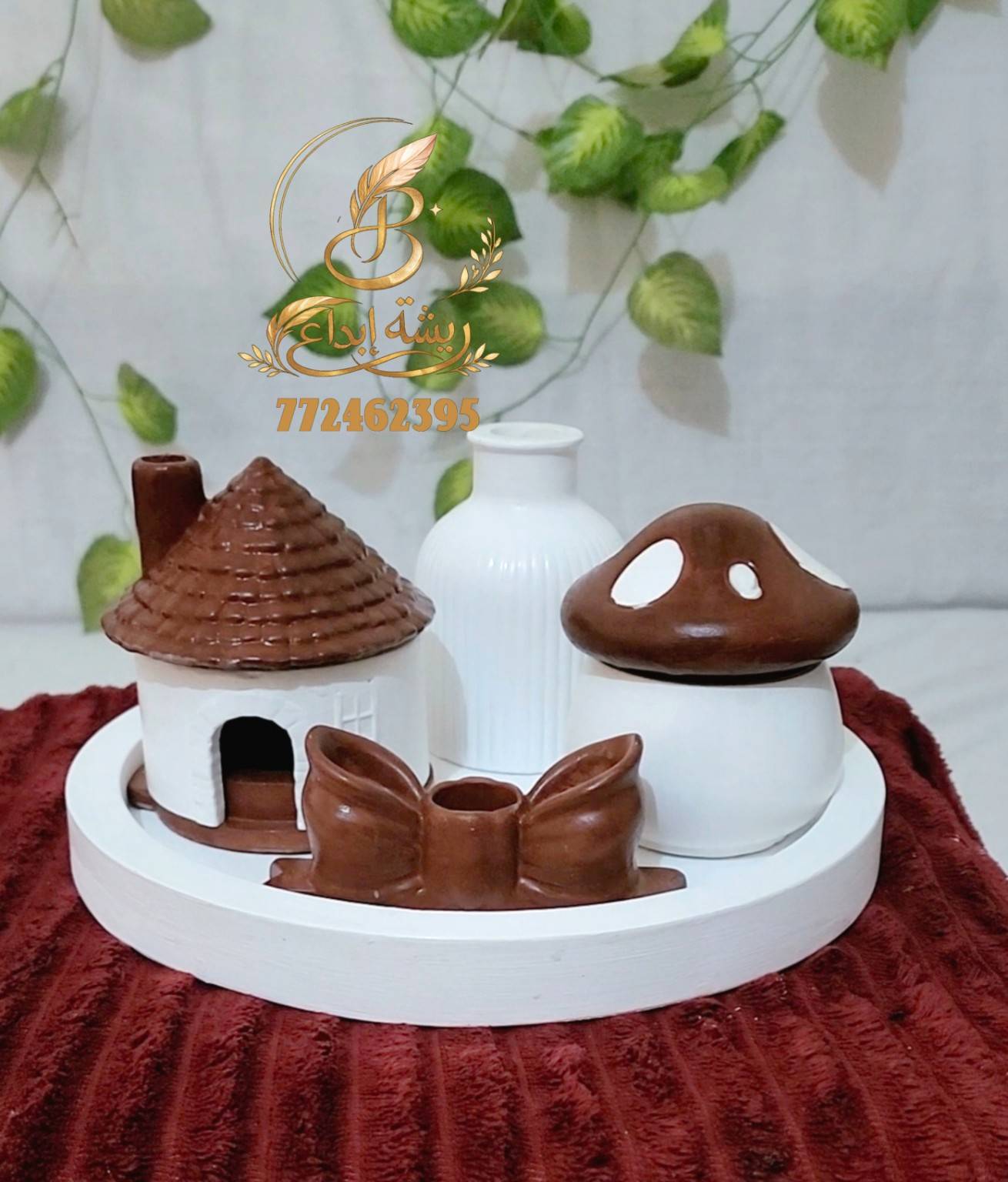 مباخر واطقم من الجبس